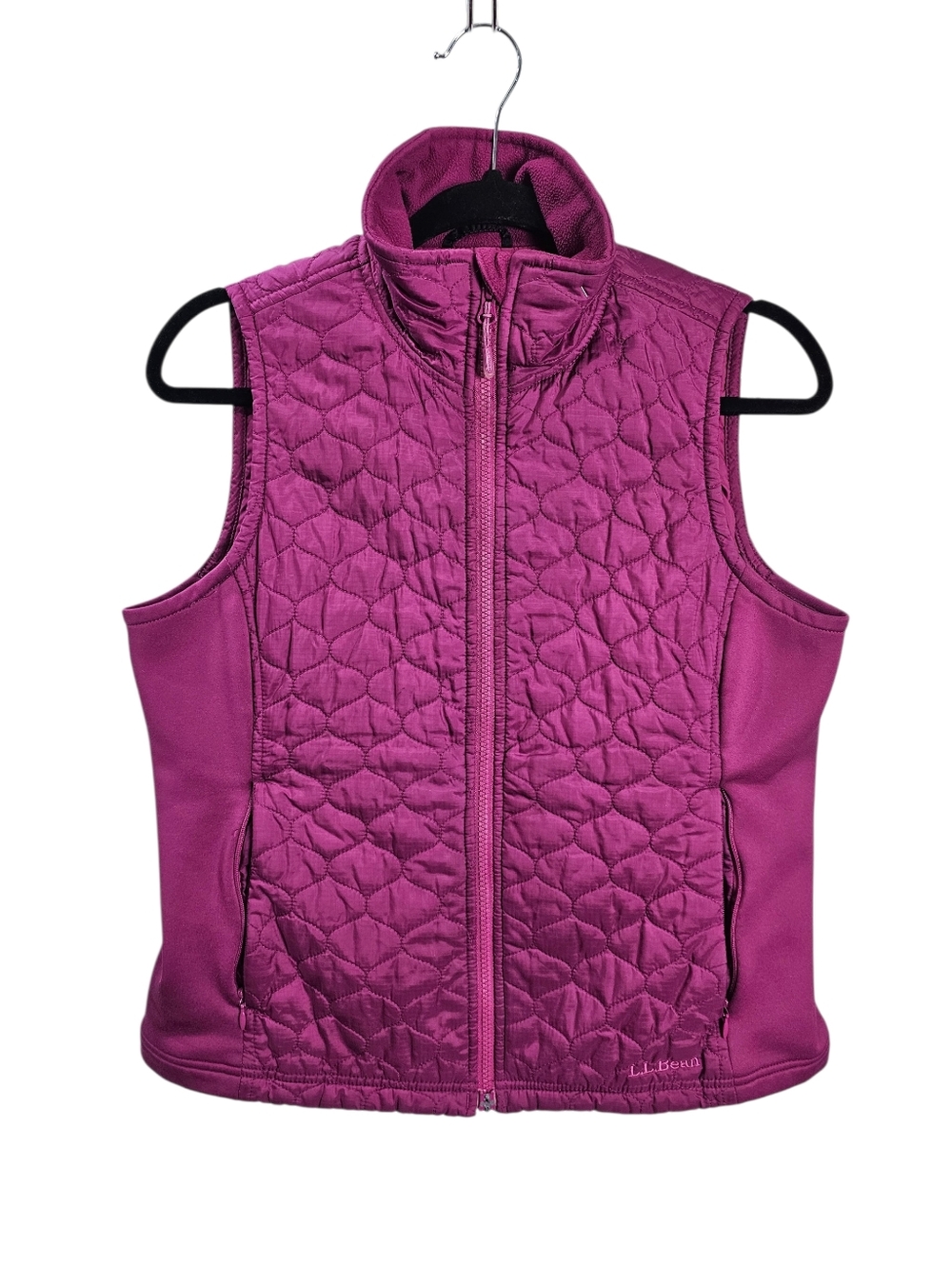 L.L. Bean Quilted Insulated Purple Zip Up Vest Small